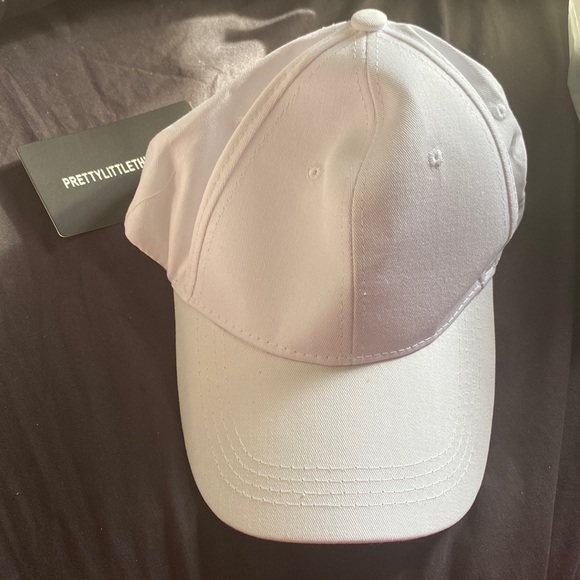 PLT White Woven Baseball Cap-One Size - Picture 2 of 4